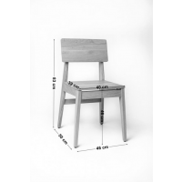 MEBLE OD ZAGŁOBY - OLIVER Krzesło dębowe | Siedzisko drewniane