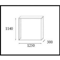 AMS Meble Biurowe - MIDEN Lada Recepcyjna R1 | Długość 125 cm