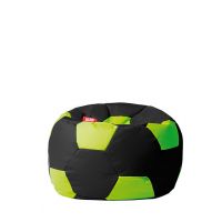 GIGANT PUFA - Pufa PIŁKA 250L czarno-limonkowa