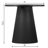 STEMA - Podstawa do stolika SH-6671-2/B | Średnica 50 cm | Czarna