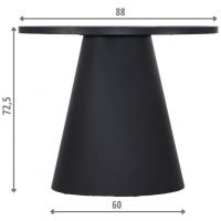 STEMA - Podstawa do stolika SH-6671-3/B | Średnica 60 cm | Czarna