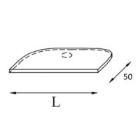 AMS Meble Biurowe - Przystawka do biurka P1 | L=70 cm