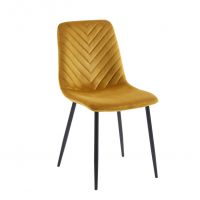 FURNITEX - K5-FX Krzesło | Velvet | Curry | Nogi czarne