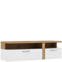 Forte - TULUZA Szafka RTV TUZT121B Biały Połysk