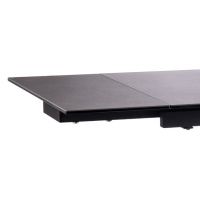 SIGNAL - SALVADORE CERAMIC II Stół rozkładany 120-180x80x76 | Ciemny Szary | Czarny mat