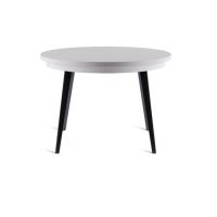HALEX - SILVIO 05 Stół | Buk biały | Metal czarny