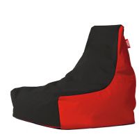 GIGANT PUFA - Fotel SIT czerwono-czarny