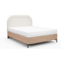 NEW ELEGANCE - NEW ELEGANCE SLIM WOOD na nóżkach | Łóżko kontynentalne z pojemnikiem | Wezgłowie N | 160x200