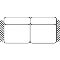 FENIKS MEBLE - BAGGIO Sofa 2,5 BB bez boków