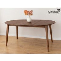 KATMANDU MEBLE - ORBETELLO Stół okrągły rozkładany 110-160 | Tabacco | KULSR110T