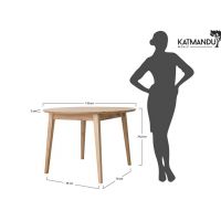 KATMANDU MEBLE - ORBETELLO Stół okrągły 110 | Dąb | KULS90T