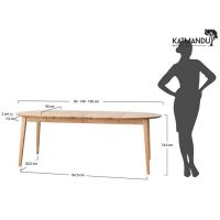 KATMANDU MEBLE - ORBETELLO Stół okragły rozkładany 90-190 | Tabacco | KULSR902x50T