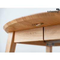 KATMANDU MEBLE - ORBETELLO Stół okrągły rozkładany 110-210 | Dąb | KULSR1102x50