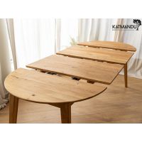 KATMANDU MEBLE - ORBETELLO Stół okragły rozkładany 90-190 | Dąb | KULSR902x50