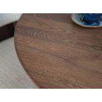 KATMANDU MEBLE - ORBETELLO Stół okrągły rozkładany 110-210 | Tabacco | KULSR1102x50T