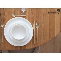 KATMANDU MEBLE - ORBETELLO Stół okragły rozkładany 90-140 | Dąb | KULSR9050