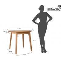 KATMANDU MEBLE - ORBETELLO Stół okragły 90 | Dąb | KULS90