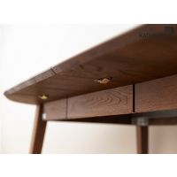 KATMANDU MEBLE - ORBETELLO Stół okragły rozkładany 90-190 | Tabacco | KULSR902x50T