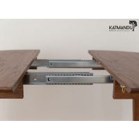 KATMANDU MEBLE - ORBETELLO Stół okrągły rozkładany 110-210 | Tabacco | KULSR1102x50T