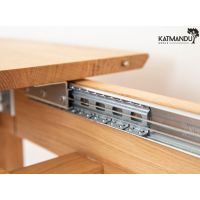 KATMANDU MEBLE - ORBETELLO Stół prostokątny rozkładany 120-165x80 | Dąb | KULSR12045