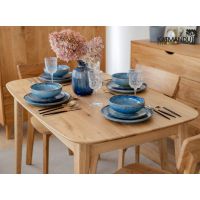 KATMANDU MEBLE - ORBETELLO Stół prostokątny rozkładany 120-165x80 | Dąb | KULSR12045