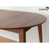 KATMANDU MEBLE - ORBETELLO Stół okragły rozkładany 90-190 | Tabacco | KULSR902x50T