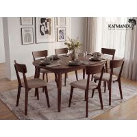 KATMANDU MEBLE - ORBETELLO Stół okragły rozkładany 90-140 | Tabacco | KULSR9050T