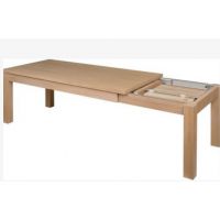 ORTUS - ROYALINE S11 Stół rozkładany | Dąb drewno lite | 180-245x90x78 | FM wkładka motylkowa frontowa