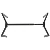 STEMA - Stelaż do stołu lub ławy NY-L01 | Czarny | Rozsuwana belka 79-109 cm | Wysokość 42 cm