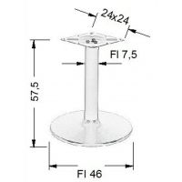STEMA - Podstawa do stolika NY-B006/57,5 | Metalowa | Wysokość 57,5 cm | FI 46