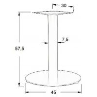 STEMA - Podstawa do stolika SH-5001-5/L/B | Metalowa | Wysokość 57,5 cm