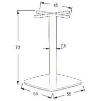 STEMA - Podstawa do stolika SH-3050-4/B | Metalowa | Wysokość 73 cm