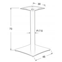 STEMA - Podstawa do stolika SH-3060/B | Metalowa | Wysokość 73 cm
