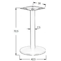 STEMA - Podstawa do stolika SH-4003-1/B | Metalowa | Wysokość 72,5 cm