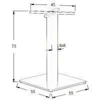 STEMA - Podstawa do stolika SH-5002-7/B | Metalowa | Wysokość 73 cm