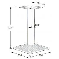 STEMA - Podstawa do stolika SH-5014-6/B | Żeliwna | Wysokość 72,5 cm