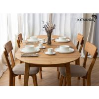 KATMANDU MEBLE - ORBETELLO Stół okrągły rozkładany 110-210 | Dąb | KULSR1102x50