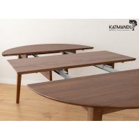 KATMANDU MEBLE - ORBETELLO Stół okrągły rozkładany 110-160 | Tabacco | KULSR110T