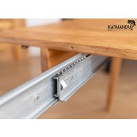 KATMANDU MEBLE - ORBETELLO Stół okragły rozkładany 90-140 | Dąb | KULSR9050