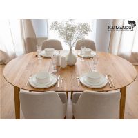 KATMANDU MEBLE - ORBETELLO Stół okragły rozkładany 90-140 | Dąb | KULSR9050