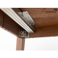 KATMANDU MEBLE - ORBETELLO Stół okragły rozkładany 90-140 | Tabacco | KULSR9050T