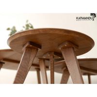 KATMANDU MEBLE - ORBETELLO Ława okrągła 50 | Tabacco | 3SORB50T