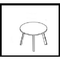 AMS Meble Biurowe - Stolik Okolicznościowy SK7/SK8/SK9 | Wysokość 76 cm