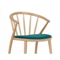 PAGED - SUDOKU Krzesło Barowe H-9820 | Siedzisko tapicerowane | Buk | Kont.