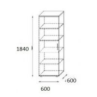 AMS Meble Biurowe - Szafa Aktowa RG9 P/L | 5OH | 60x60x184h
