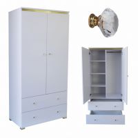 Art. Decoration - 027Z GLAMOUR Szafa ubraniowa | złoty