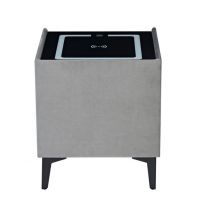 FURNITEX - SMART Szafka nocna SN11-FX | Szary Velvet Riviera 91 | DOSTĘPNE OD RĘKI