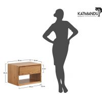 KATMANDU MEBLE - ADRIA Szafka nocna stojąca | Dąb olejowany | PRHADRIA01DO