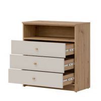 LIVEO - TIMO Komoda 3 szuflady + półka TM01
