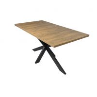 Meblarz - TOKYO Stół NR 41 | 150x80+40 | Blat laminat | Noga metal czarny